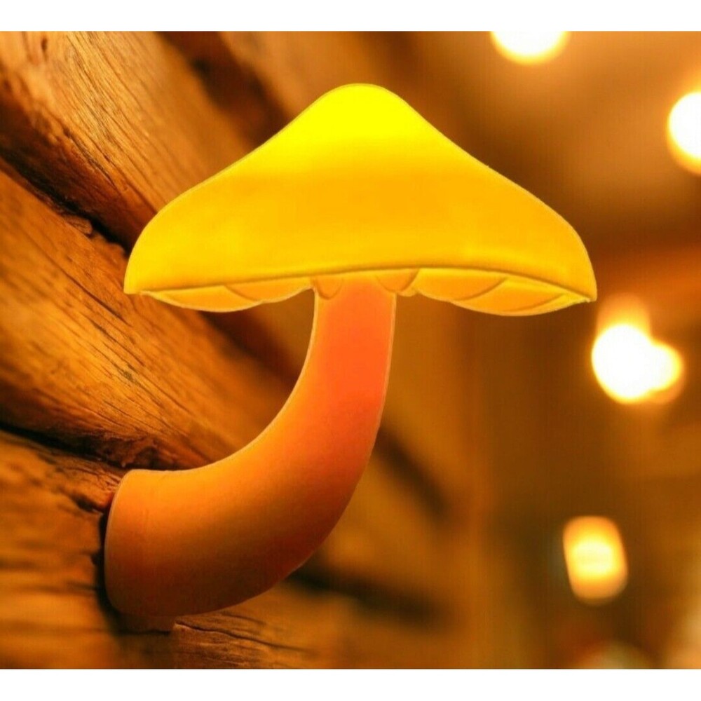 Led Night Light Plug in Mushroom Shape Soft Lamp Motion Sensor Boho Fairycore
